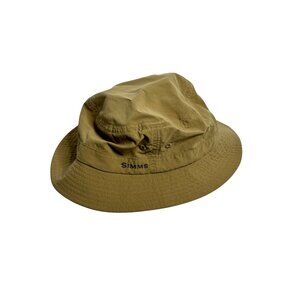 Simms Khaki Bucket Fishing Outdoor Hat Unisex Kids OSFM